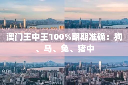 澳门王中王100%期期准确：狗、马、兔、猪中