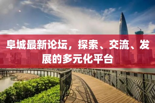 阜城最新论坛，探索、交流、发展的多元化平台