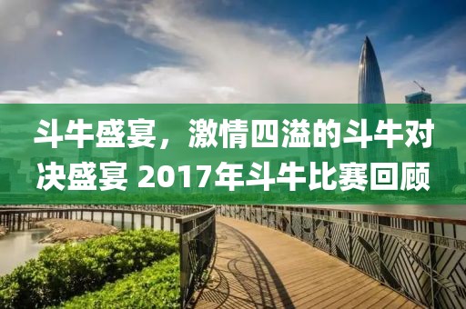 斗牛盛宴，激情四溢的斗牛对决盛宴 2017年斗牛比赛回顾