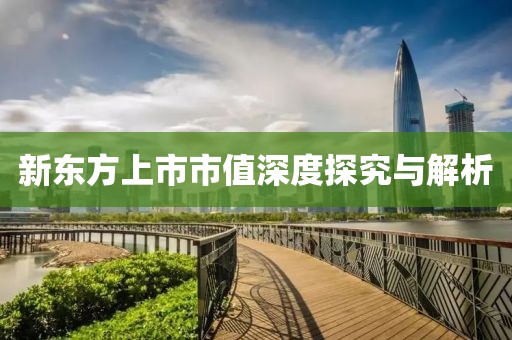 新东方上市市值深度探究与解析