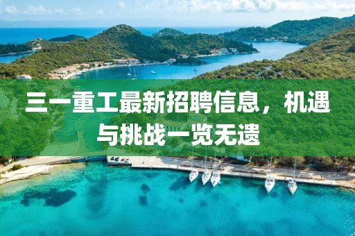 三一重工最新招聘信息，机遇与挑战一览无遗