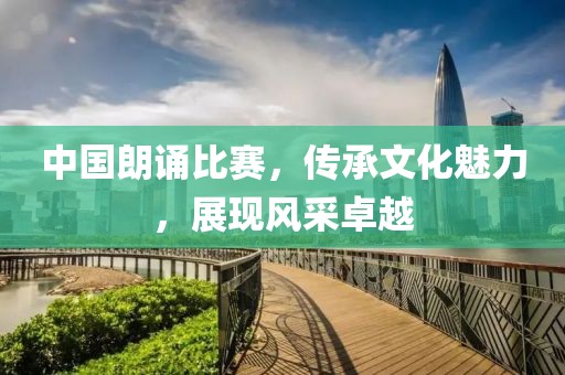 中国朗诵比赛，传承文化魅力，展现风采卓越