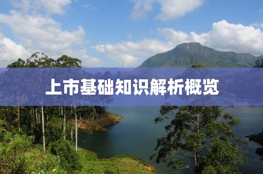 上市基础知识解析概览