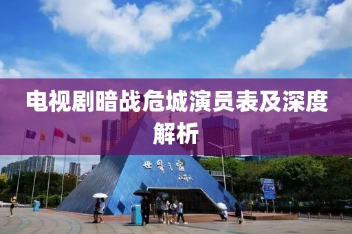 电视剧暗战危城演员表及深度解析