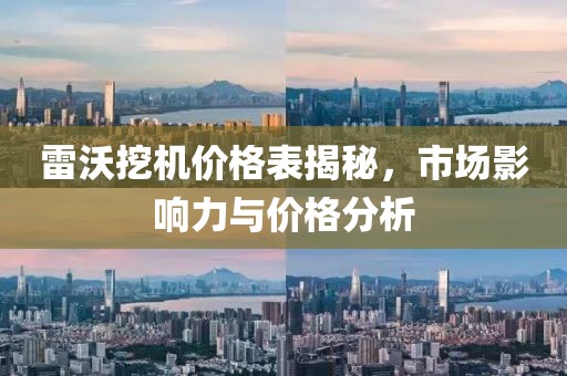雷沃挖机价格表揭秘，市场影响力与价格分析