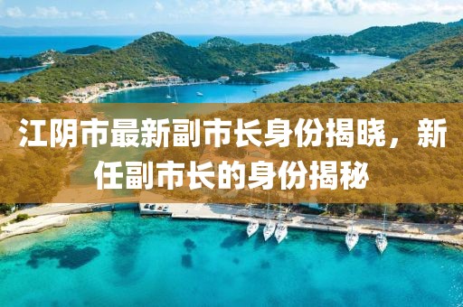 江阴市最新副市长身份揭晓，新任副市长的身份揭秘