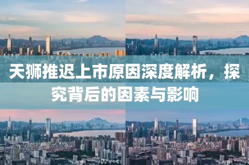 天狮推迟上市原因深度解析，探究背后的因素与影响