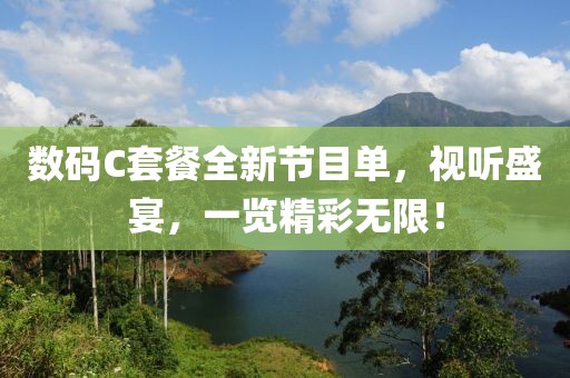 数码C套餐全新节目单，视听盛宴，一览精彩无限！