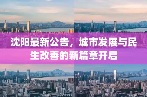 沈阳最新公告，城市发展与民生改善的新篇章开启