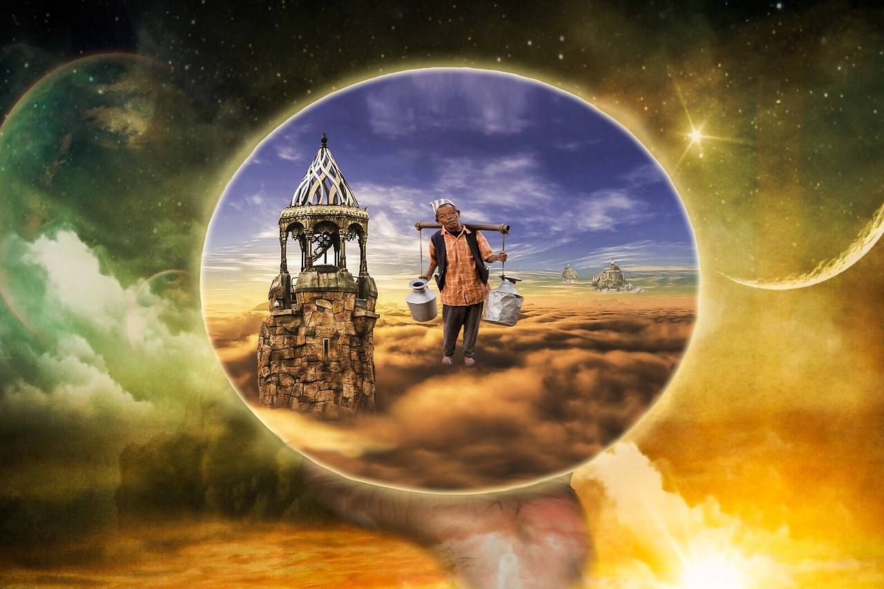 动漫草地，现实与幻想交织的世界